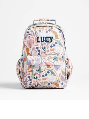 Crate and Kids Leopard Floral Small Kids Backpack with Side Pockets, Personalize
